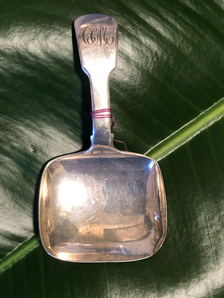Classic George IV Sterling Silver Caddy Spoon by Joseph Willmore.