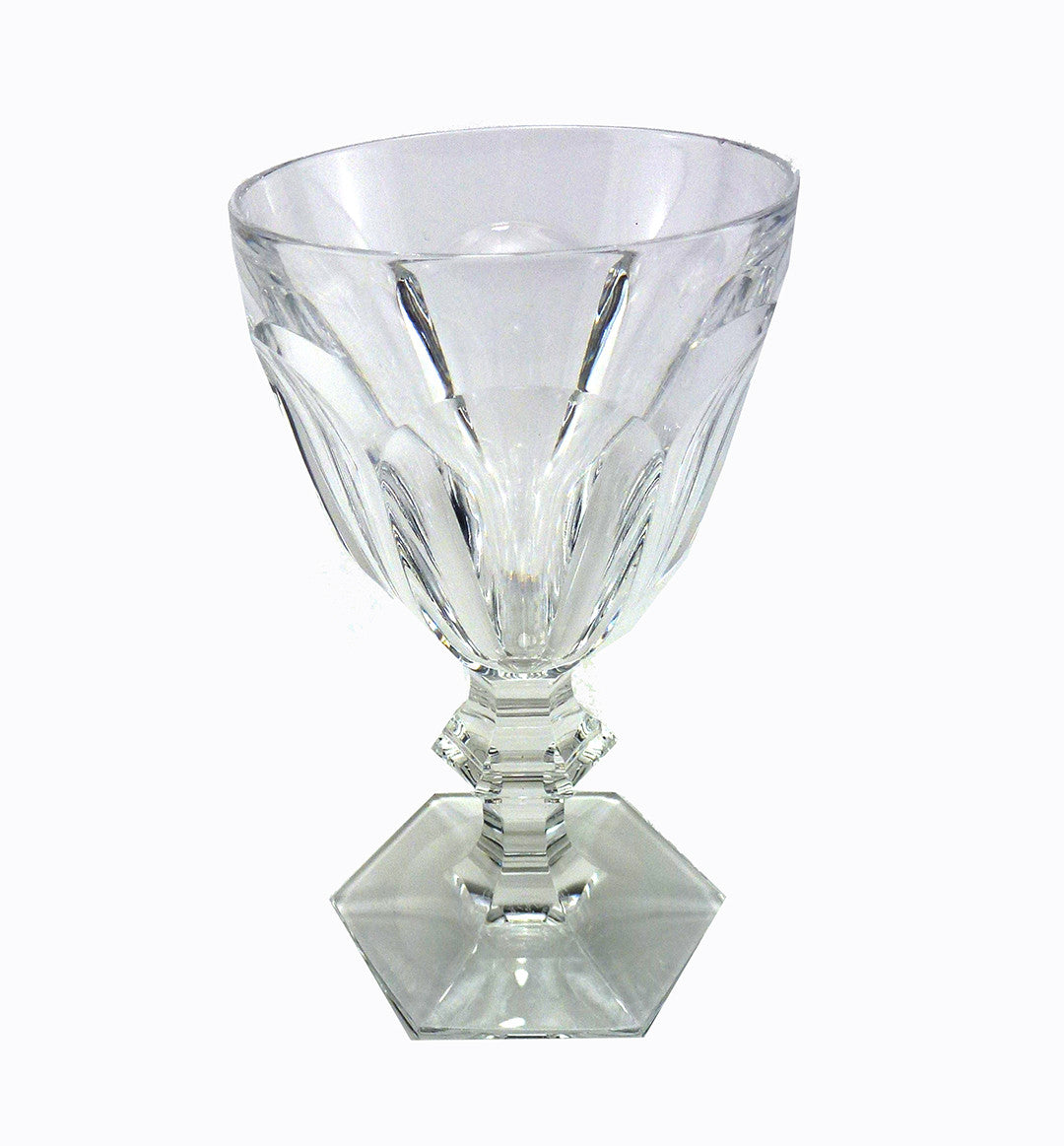SOLD French Crystal Baccarat Harcourt Vintage Wine Glasses, Set of 11