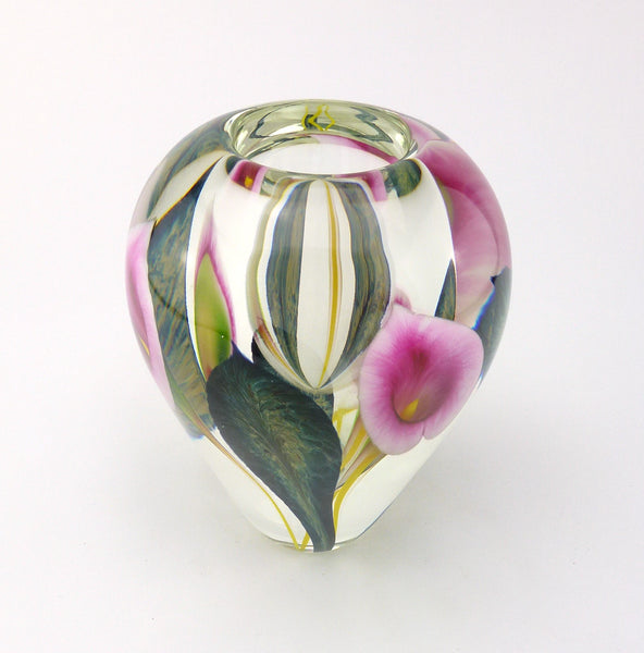 SOLD American Studio Art Glass Vase by Scott Bayless for Lotton Studios