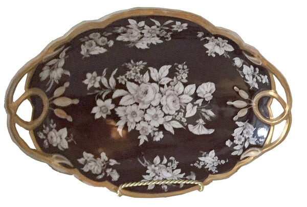SOLD French Limoges Porcelain Diamond-Shaped Serving Dish