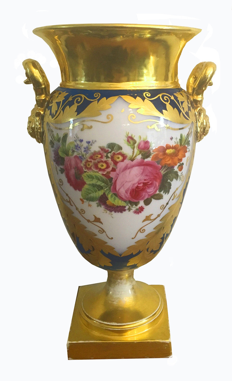 SOLD French Porcelain Vases,  Style of Eduoard Honore Paris Porcelain