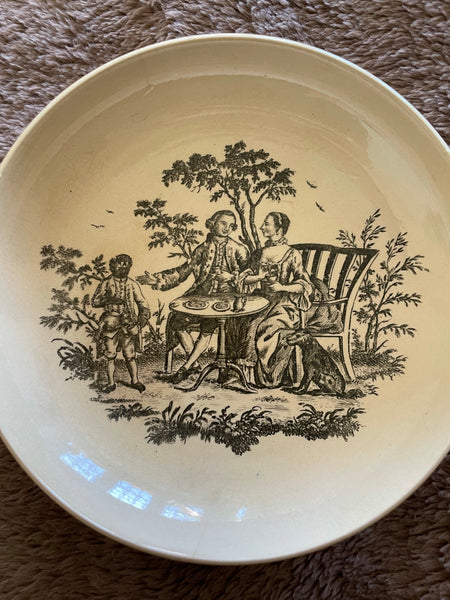 18th Century Wedgwood Creamware Teacup & Saucer | Jill Fenichell, Inc.