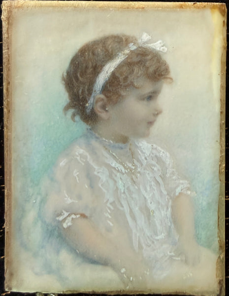 Portrait Miniature of a Young Child