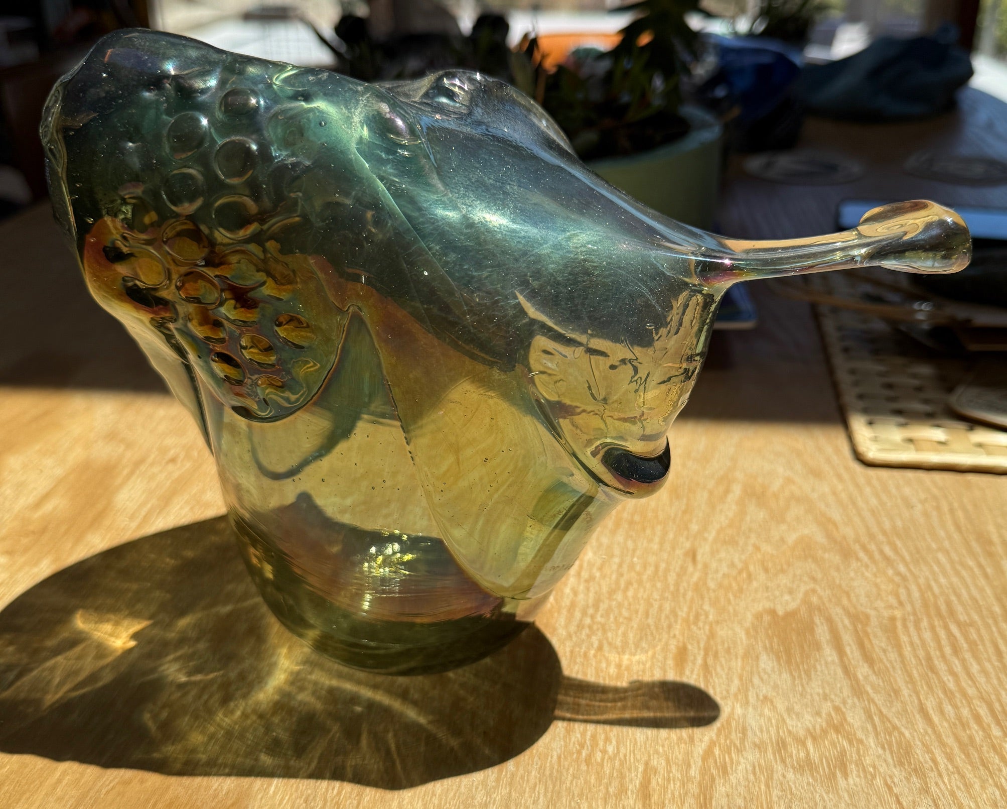 James Wayne Extruded Funk Glass Vase Vessel