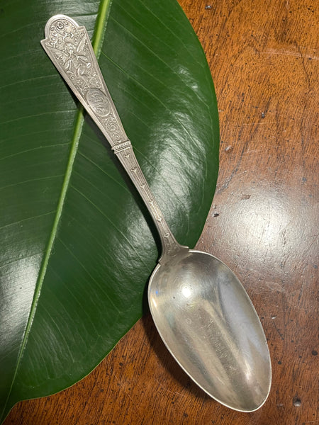 Late 19th Century American Sterling Silver Serving Spoon.