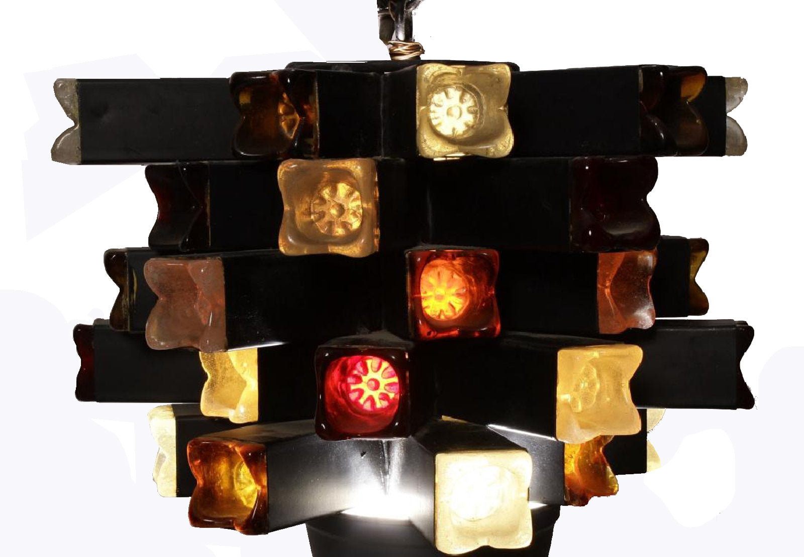 SOLD Brutalist Lamp by Feder of Mexico Late 1960s