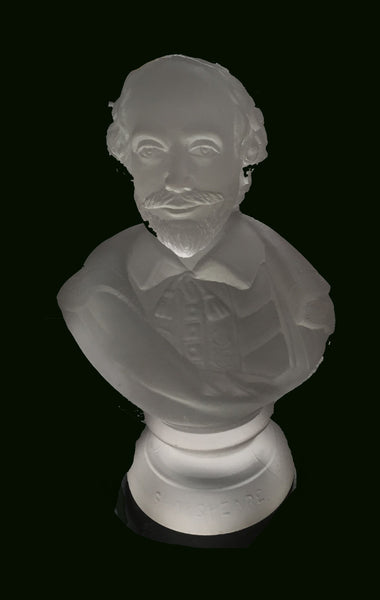 American Gillinder Glass Philadelphia Centennial Glass Bust of William Shakespeare