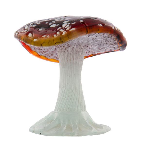 SOLD American Studio Glass Amanita Muscaria Mushroom-Form Paperweight