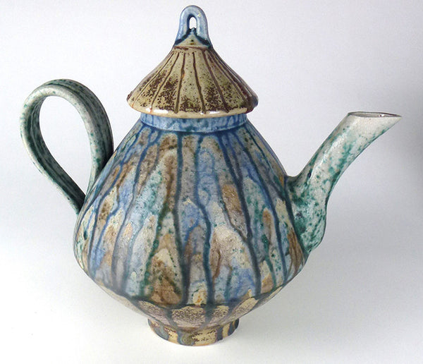SOLD Mark Johnson Stoneware Glazed Teapot and Cover
