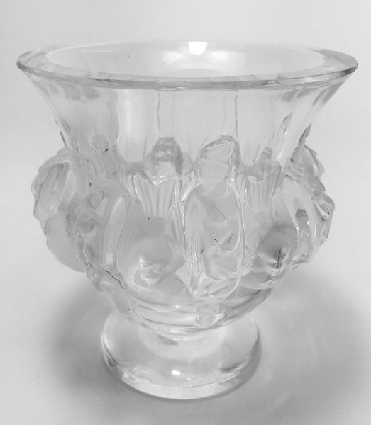 SOLD French Art Deco Style Lalique Dampierre Crystal Vase