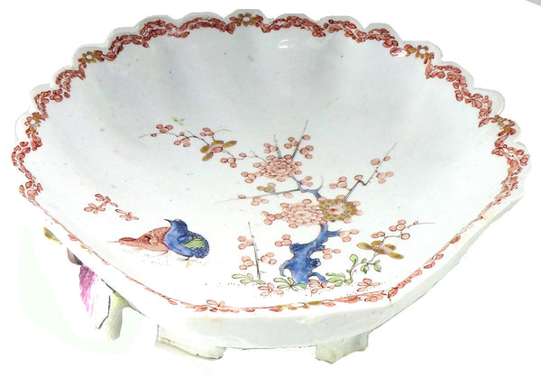 SOLD English Bow Porcelain Factory Large Shell-Shaped Dish