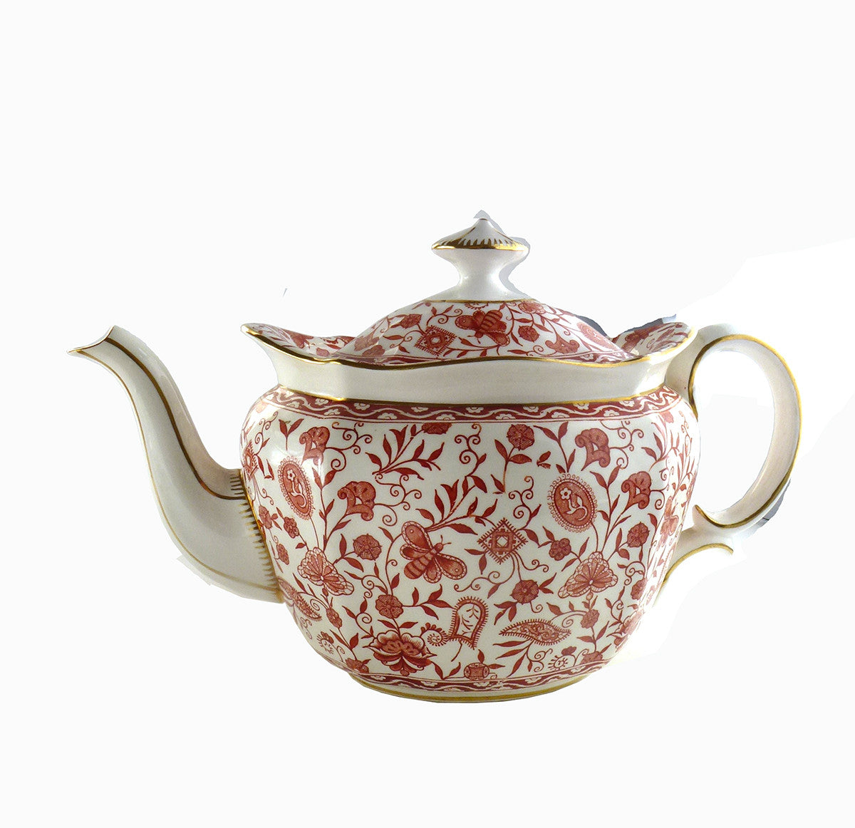 SOLD Royal Crown Derby Rougemont Pattern Teapot
