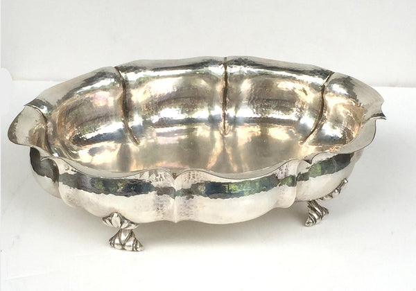 SOLD Italian .800 Silver Hammered Bowl, 20th Century