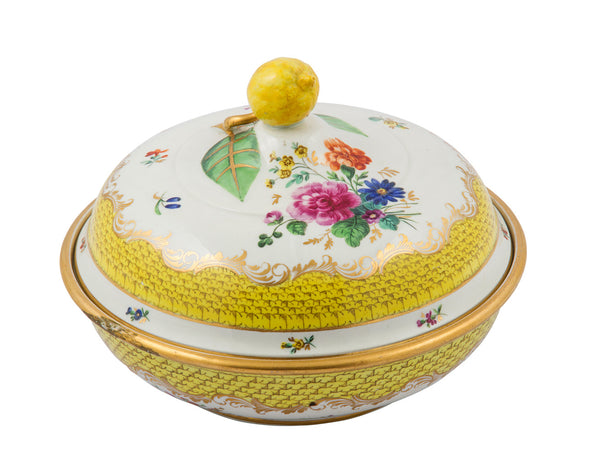 SOLD Continental Vienna-Style Porcelain Vegetable Tureen and Cover