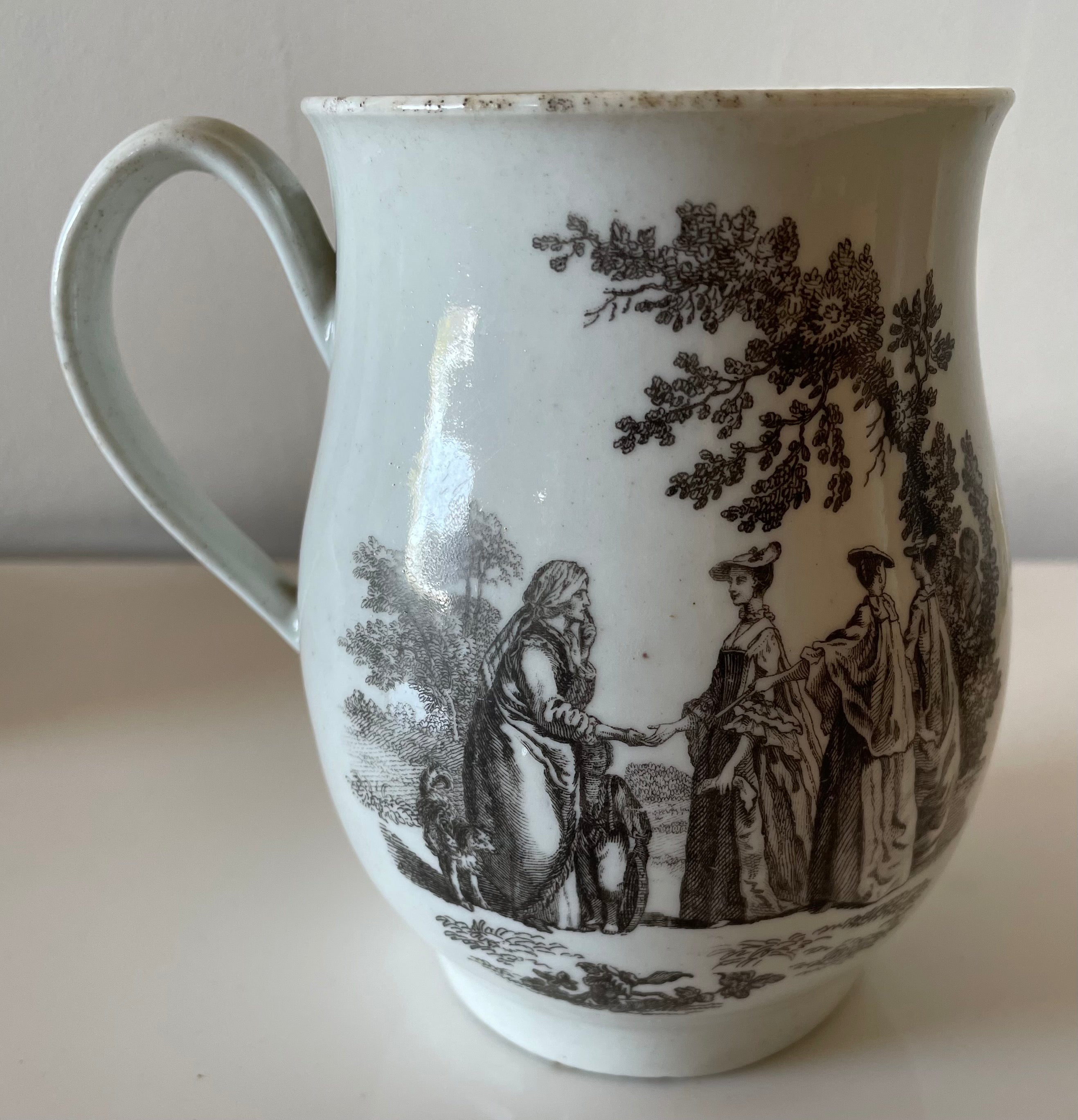 18th Century Porcelain Bell Shaped Tankard