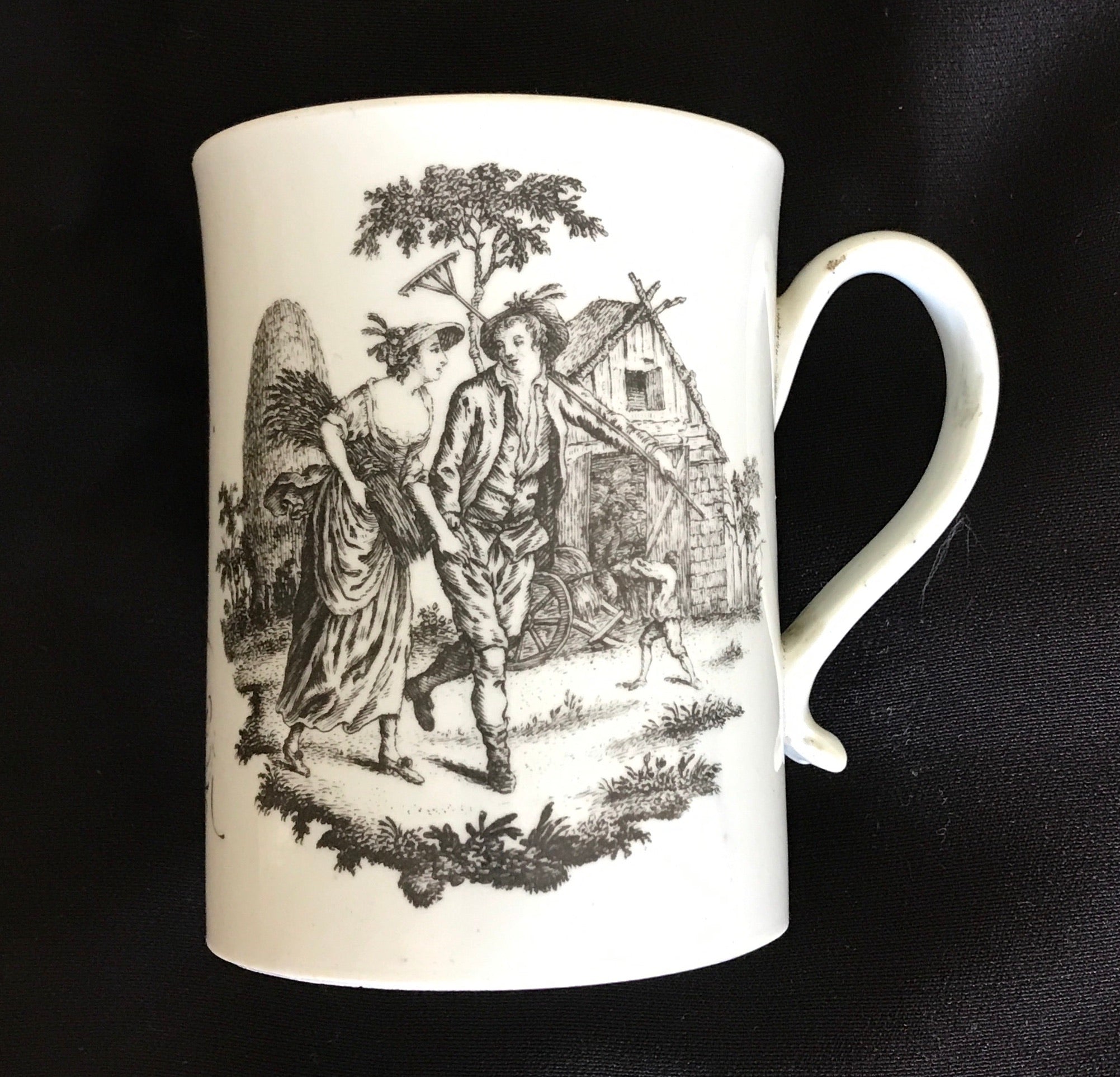 SOLD 18th Century Liverpool Porcelain Philip Christian Dated Mug