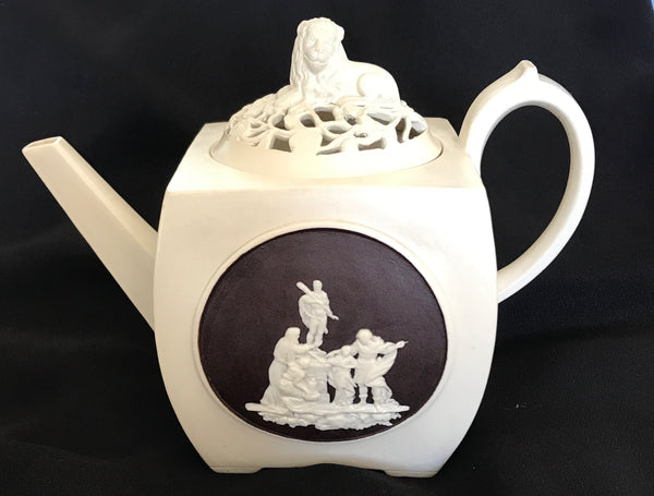 Staffordshire Pottery John Turner Stoneware Teapot & Cover.
